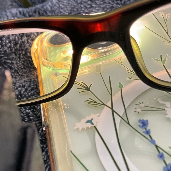 Prada PR07E Dark Tortoise Shell and Lime Green Prescription Eyeglasses